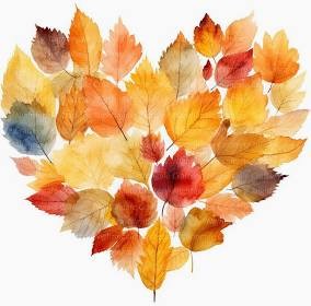 Heart Made from Leaves