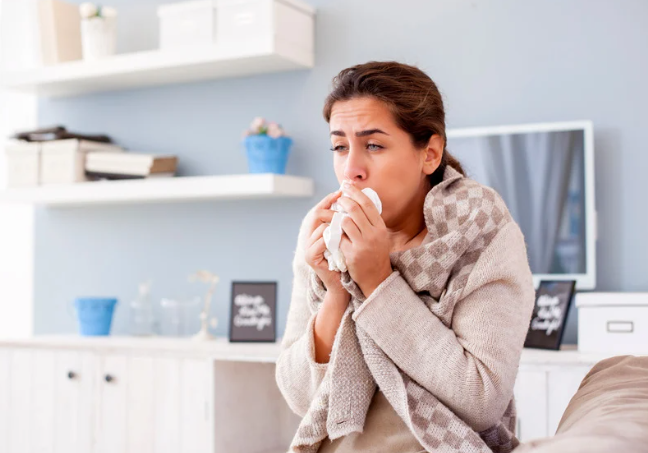 Woman taking time off statutory sick pay