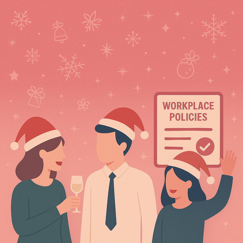 Cartoon Christmas Gathering