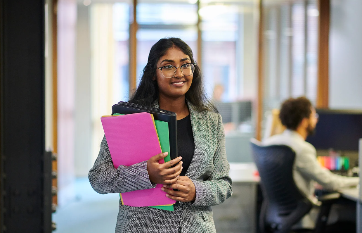 young woman in workplace