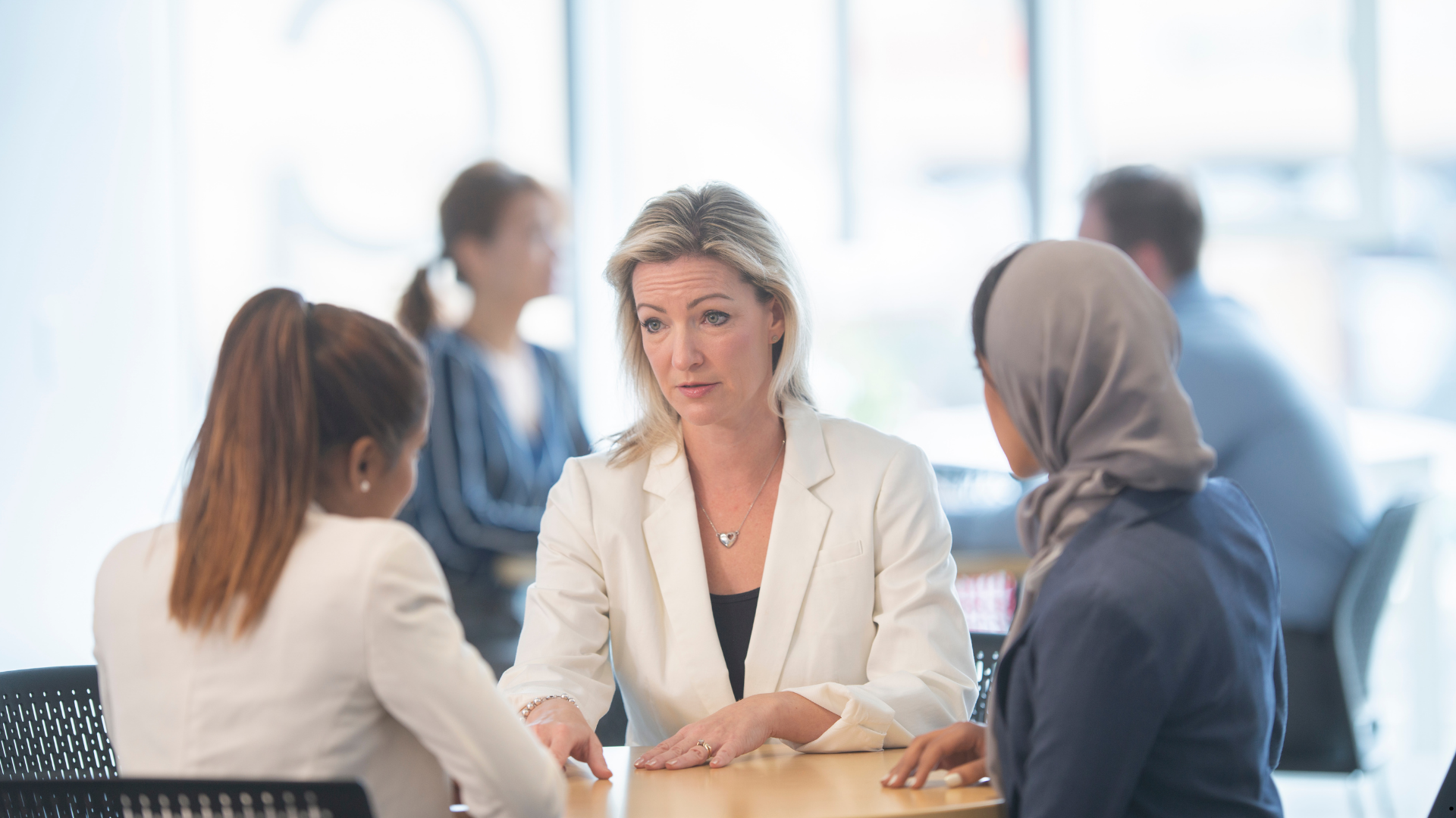 woman giving advice