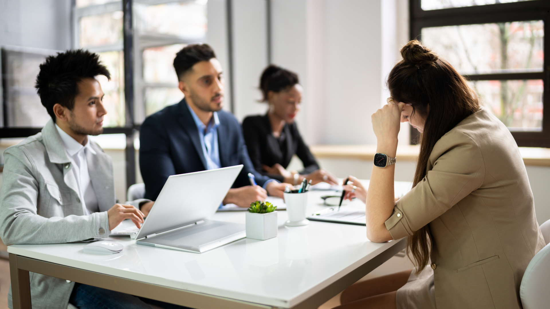 people in a meeting